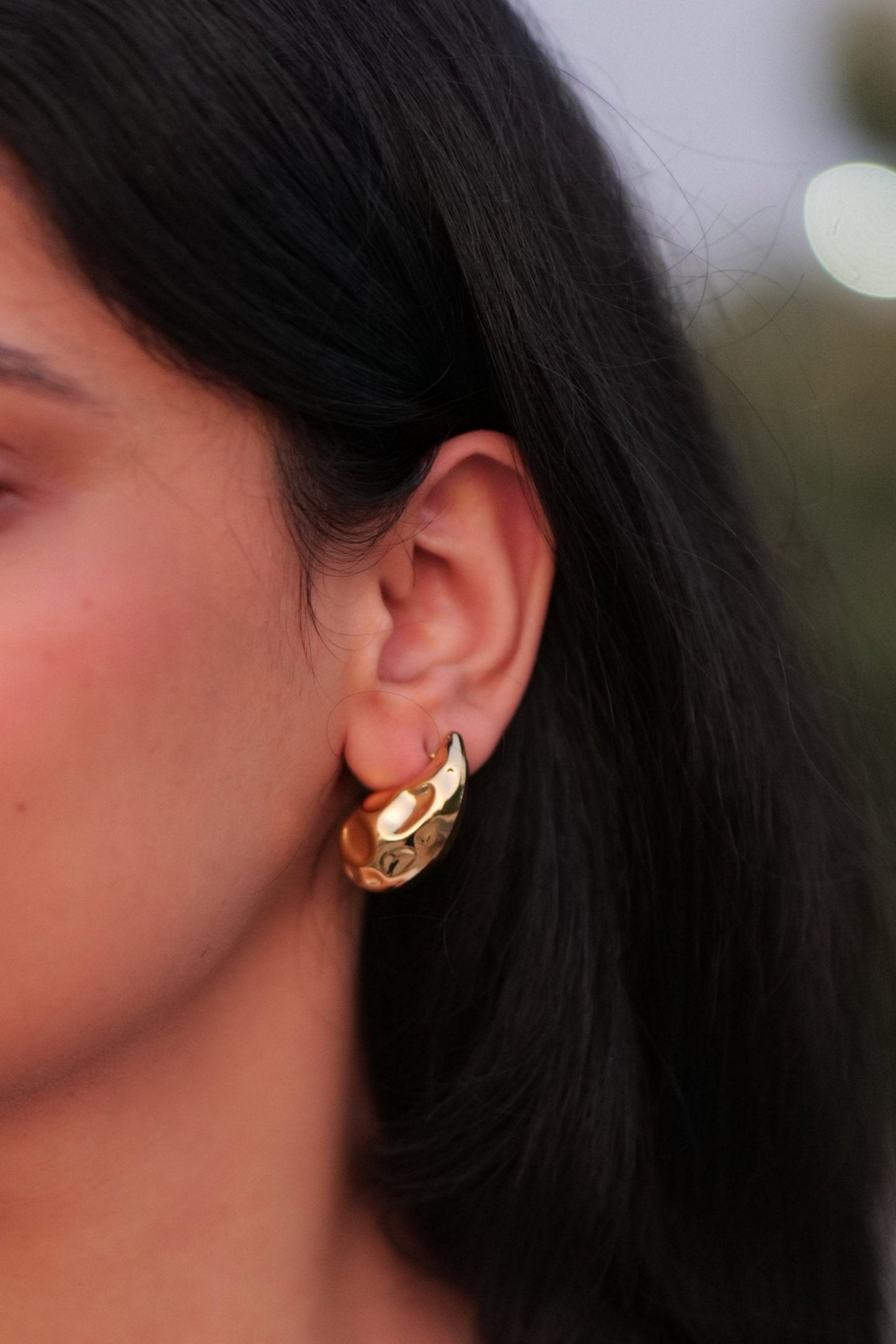 Textured Tear drop earrings