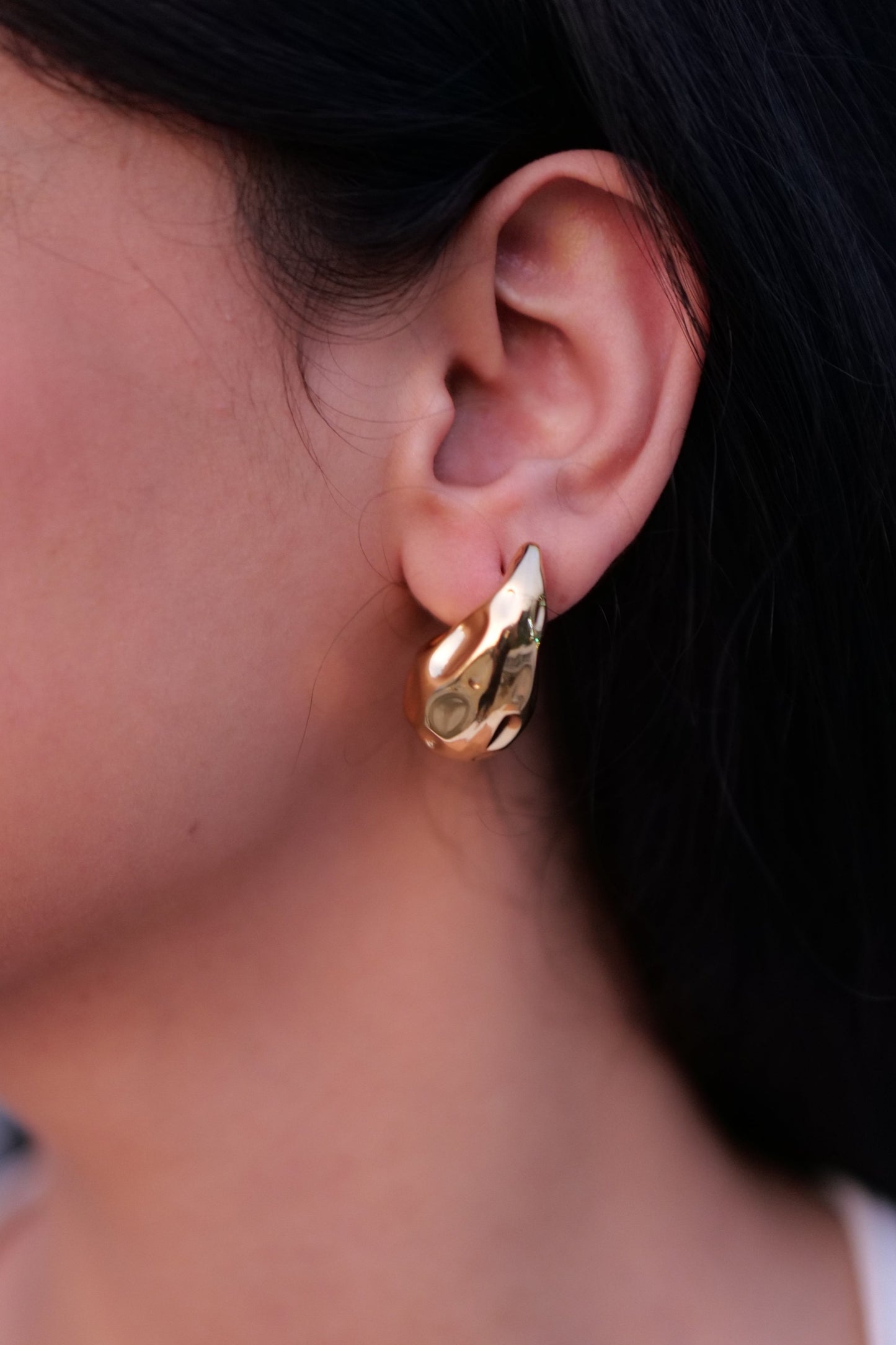 Textured Tear drop earrings