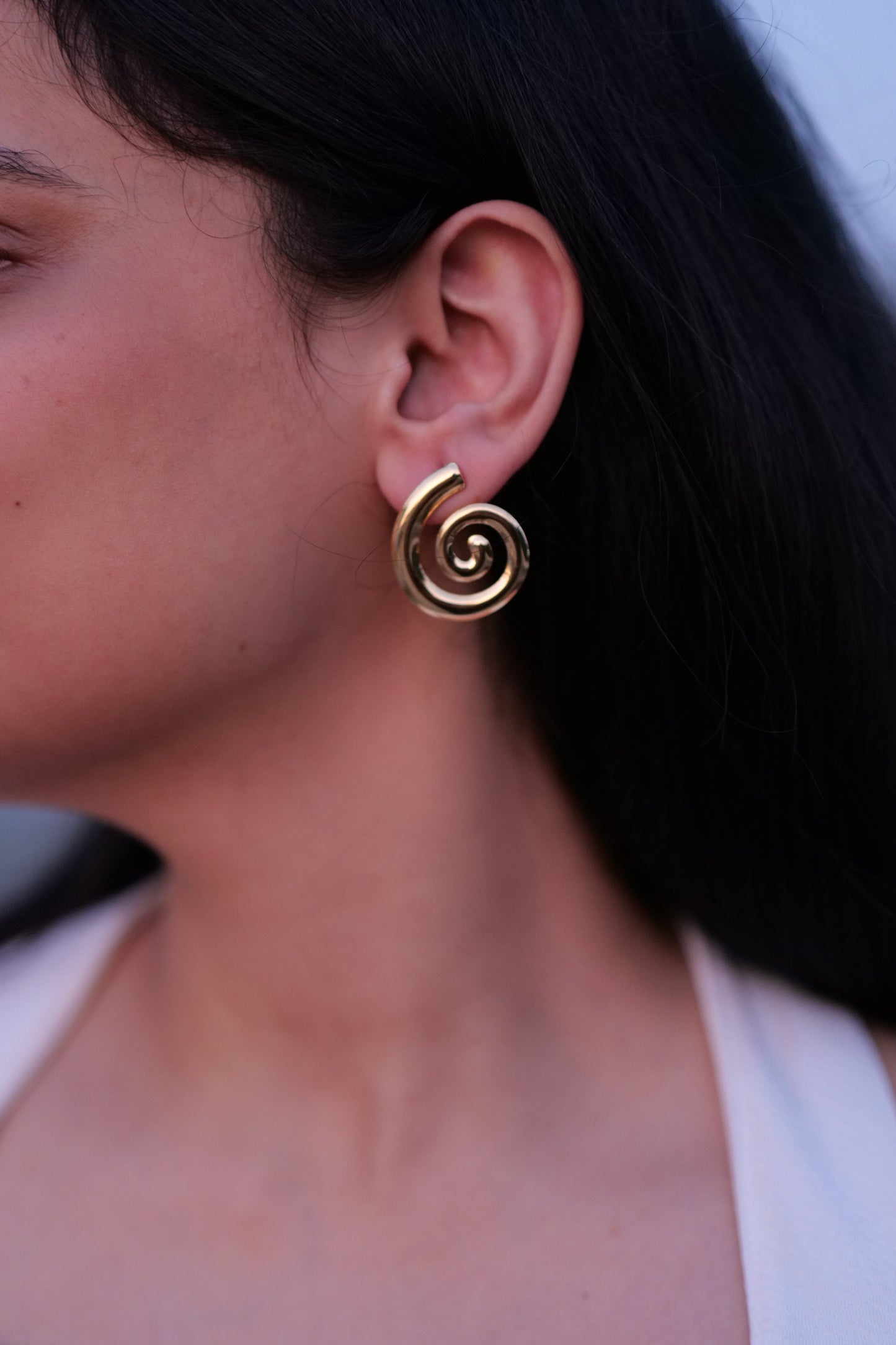 Sculpted Spiral Earrings