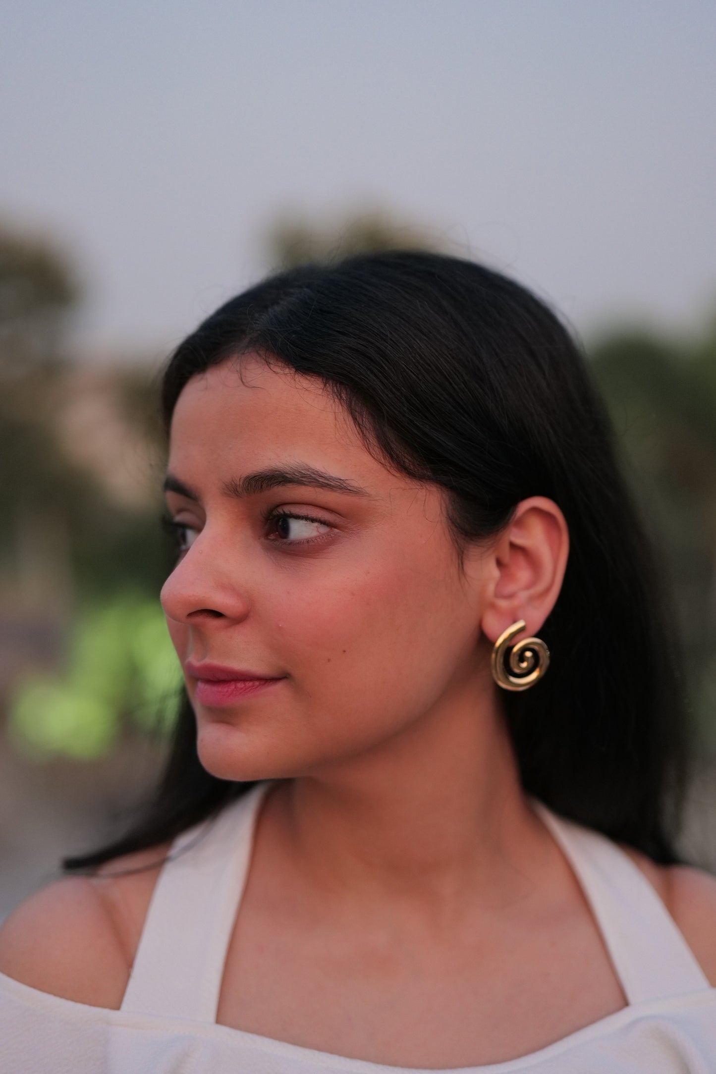 Sculpted Spiral Earrings