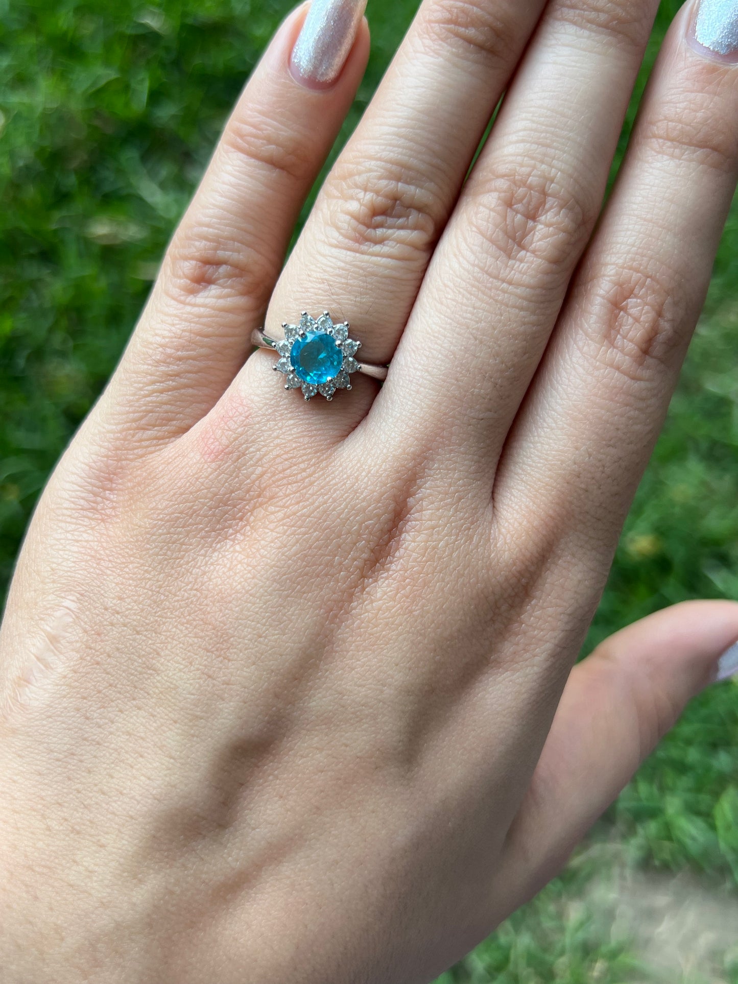 Serene Ocean Blue Ring