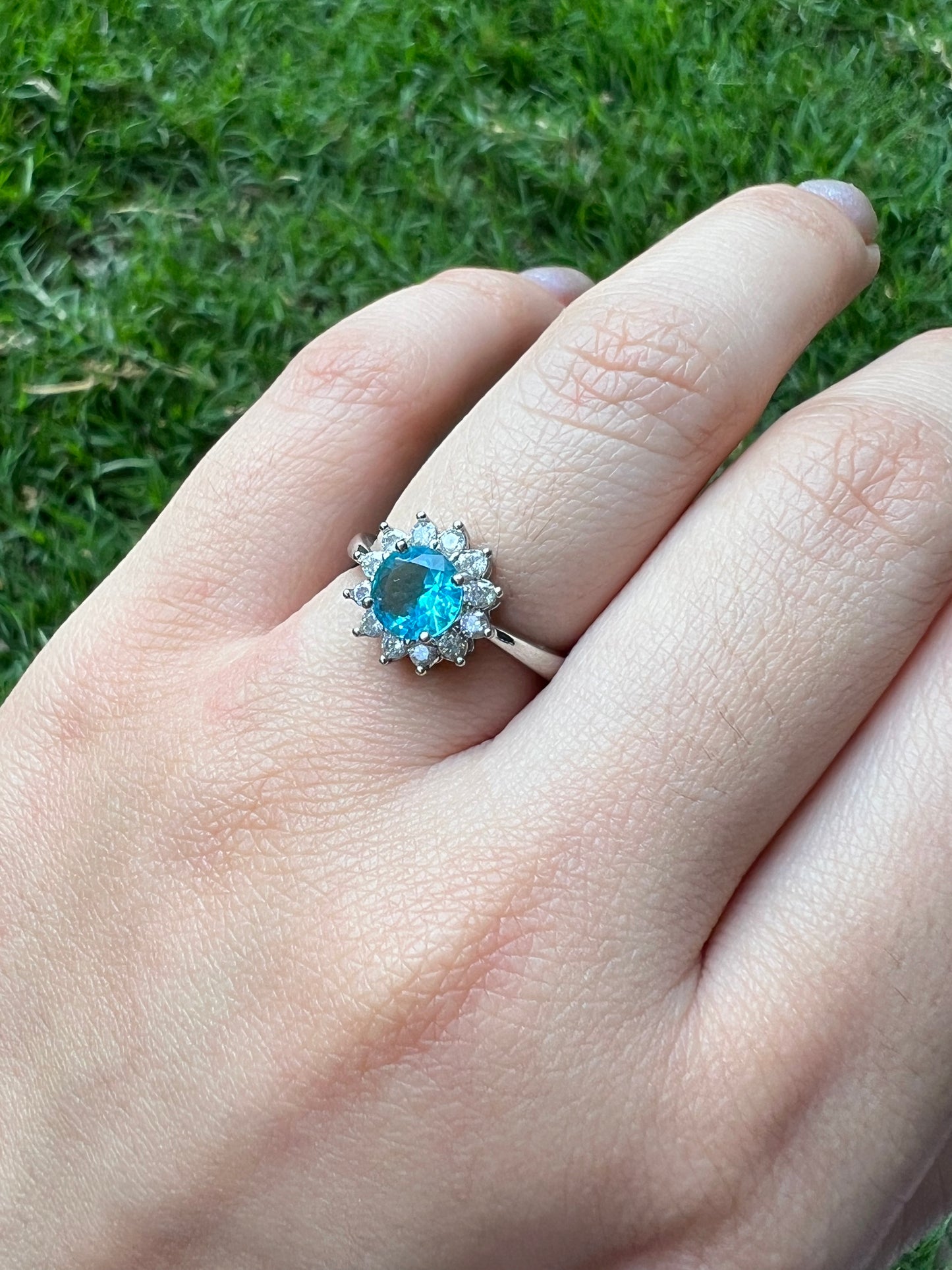 Serene Ocean Blue Ring