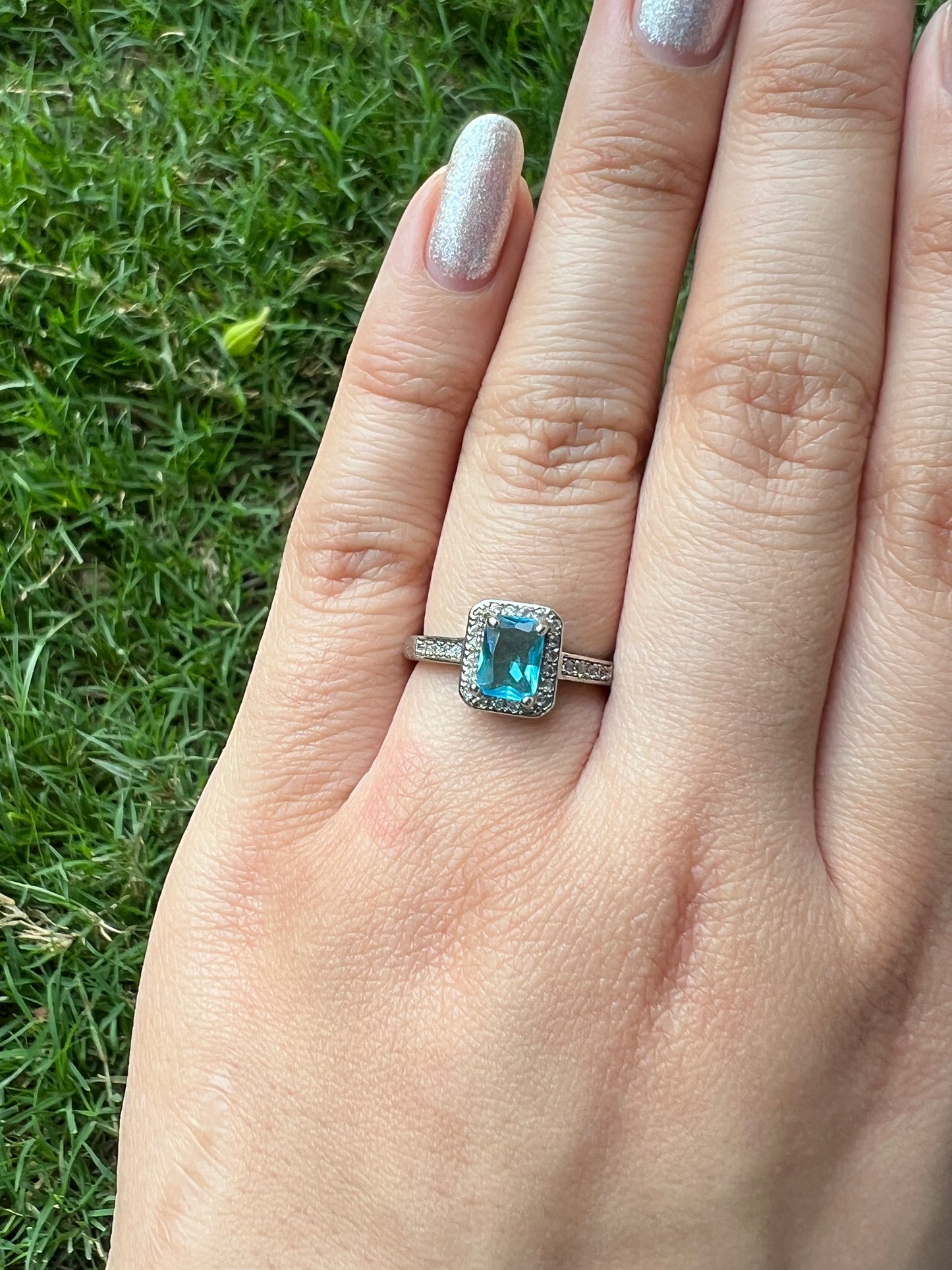 Blue Mirage Ring