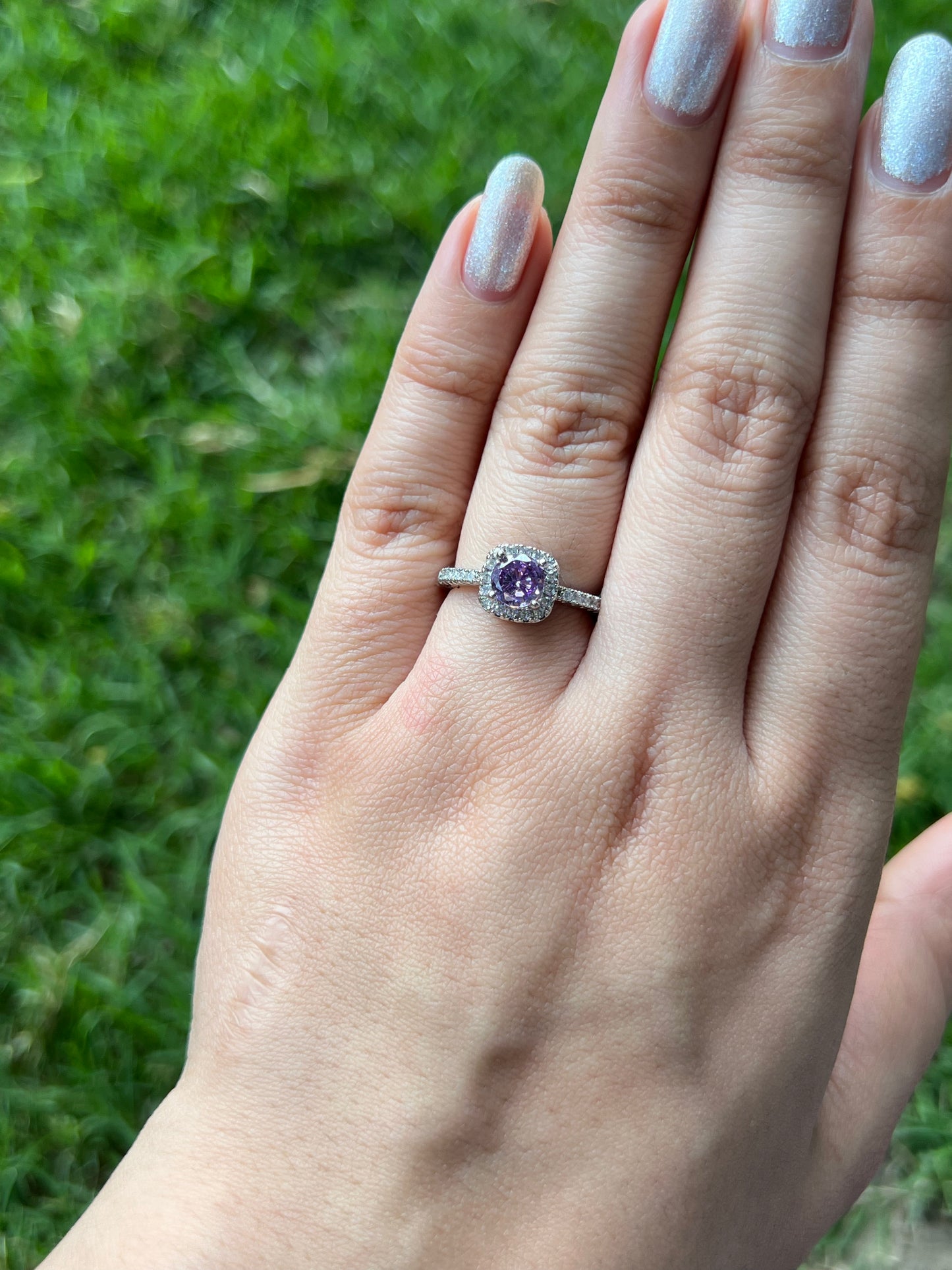 Purple Sunbeam Magic Ring