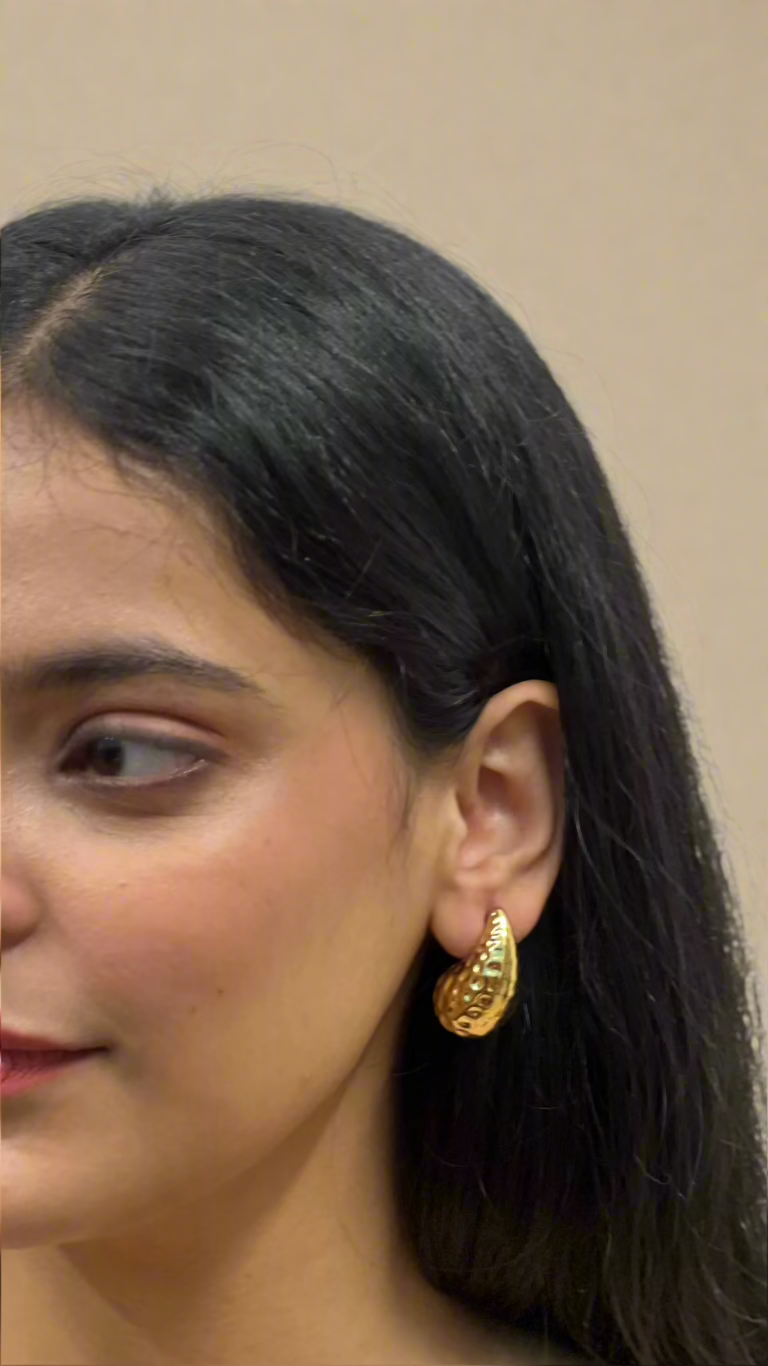 Speckled Teardrop Earrings