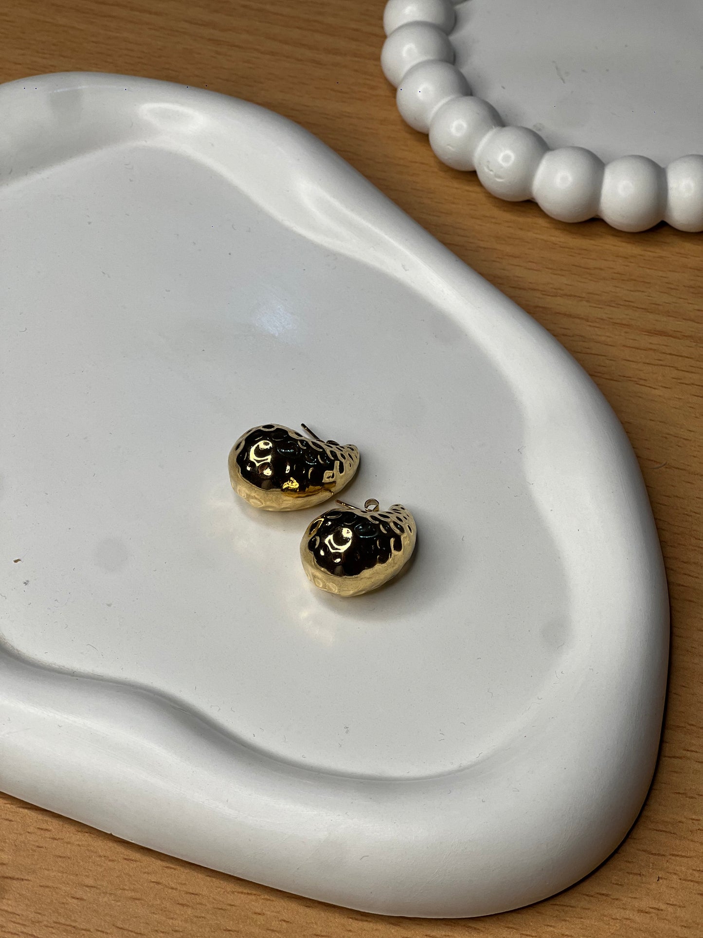 Speckled Teardrop Earrings