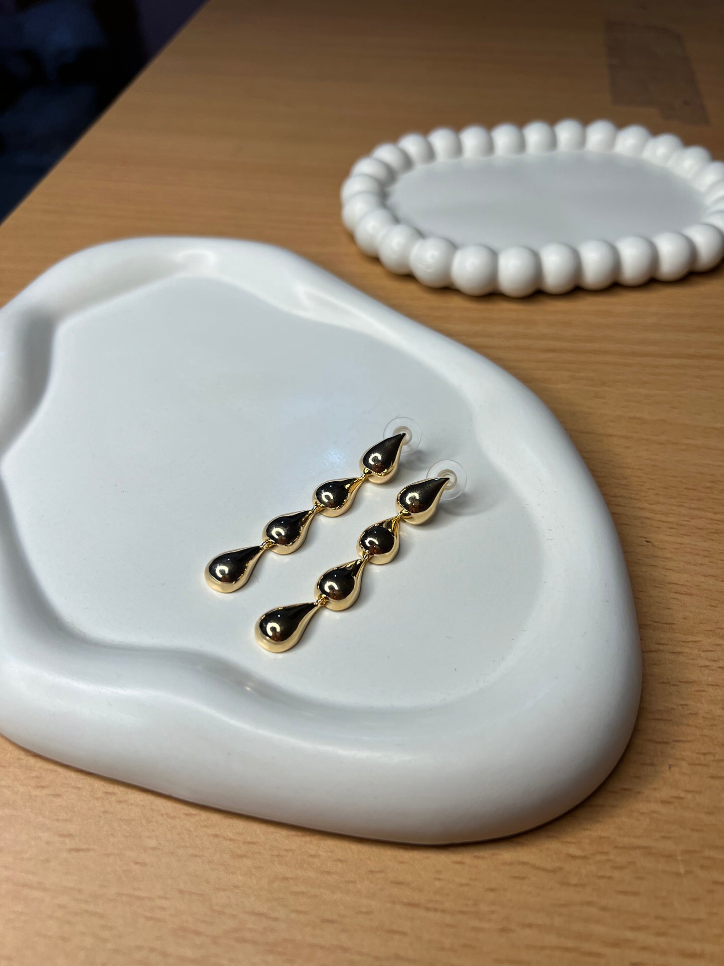 Ethereal Gold Drop Earrings