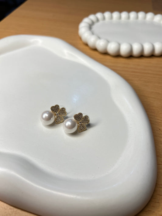 Floral Pearl Symphony Earrings
