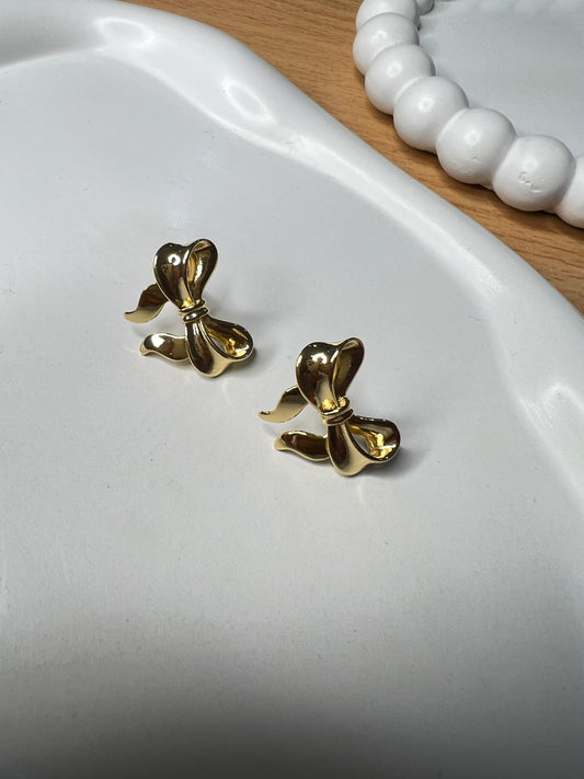 Blinged Bowknot Earrings