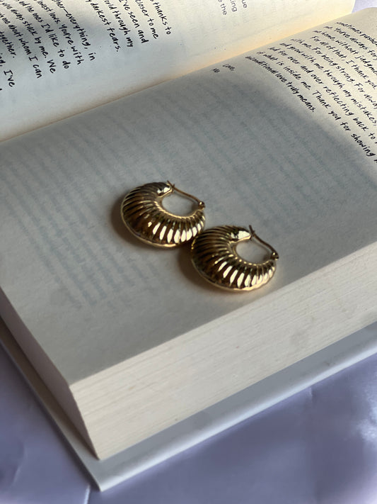 Rustic Curled Hoops