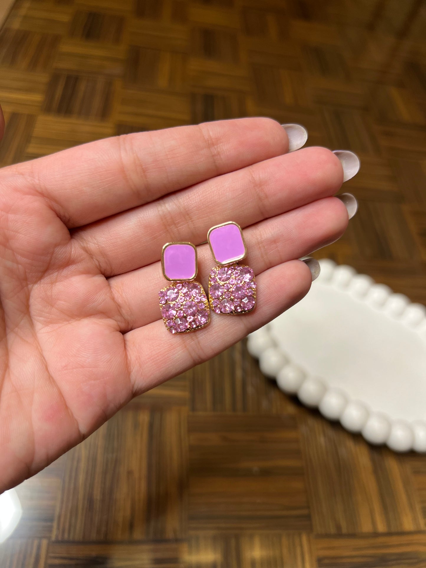 Pink Bloom Earring