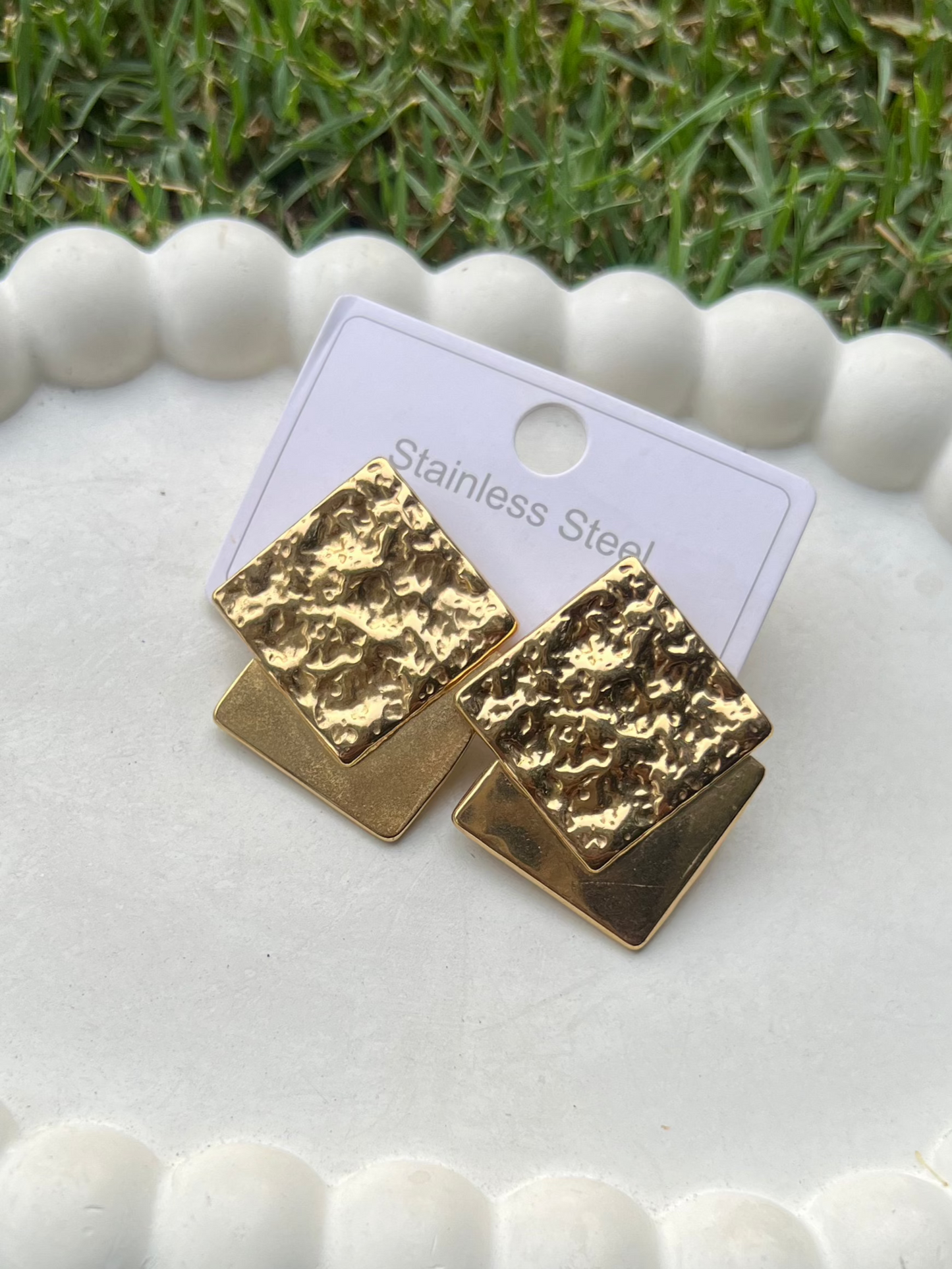 Sleek Square Earrings