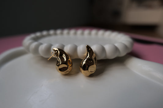Textured Tear drop earrings