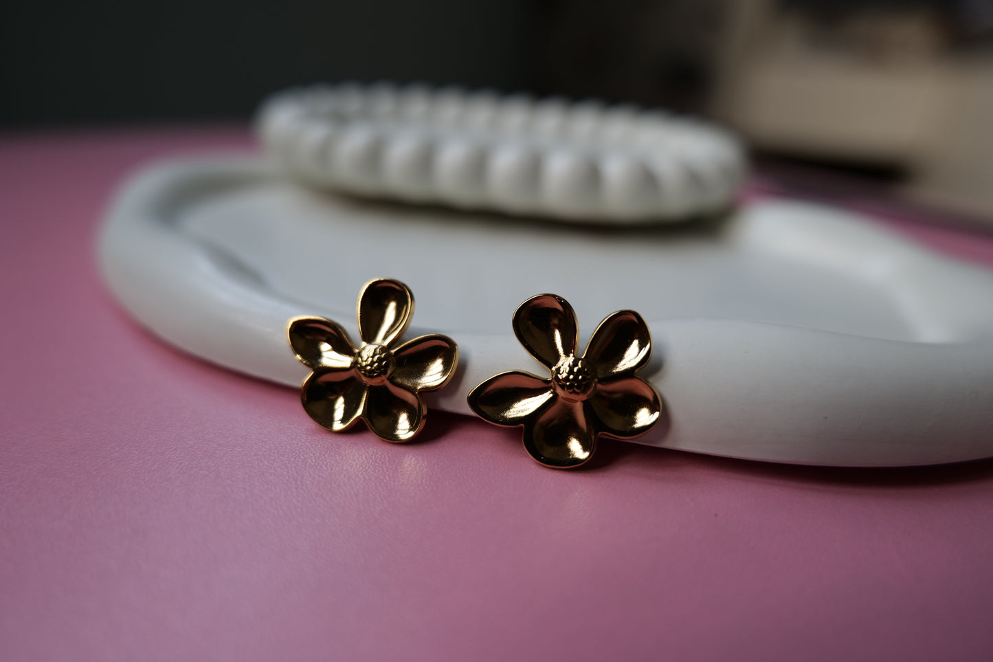 Rustic Bloom Petal Earrings